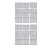 Lot de 2 filtres à poussière pour climatiseur pour intérieur pour maintenir une circulation d'air constante et une propreté (28,2 x 26,5 cm)