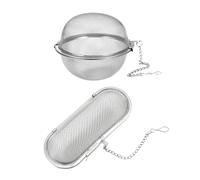 Lot de 2 filtres à thé, passoires à épices en acier inoxydable, réutilisables, pour la préparation du thé à la maison, la restauration et la cuisine