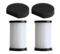 Lot de 2 filtres anti-poussière compatibles avec aspirateur à main Cleanmaxx PC-P009E, facile à installer, blanc