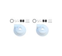 Lot de 2 filtres Cyclone collecteur de poussière de rechange en plastique Cyclone Séparateur Couvercle Blanc 197 mm
