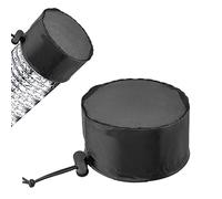 Lot de 2 filtres d'aération de tente de culture de 15,2 cm avec bande élastique et boucle fixe, protection d'écran en maille noire pour ventilateur d'aspiration, croissance des plantes, ventilation de