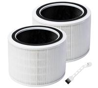 Lot de 2 filtres d'air compatibles avec LEVOIT Core 200S, Core 200S-RF Purificateur d'air, charbon actif à haute efficacité