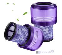 Lot de 2 filtres d'aspirateur pour Dyson V11 V15 Torque Drive, compatibles avec Dyson V11 Animal, V11 Absolute, SV14 Series avec brosse, comparé à la pièce n° 970013-02, violet