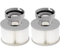 Lot de 2 filtres de Baignoire d'hydromassage + Adaptateur de Base à Visser pour MSpa,Version améliorée du Filtre pour MSPA Toutes Les baignoires d'hydromassage Actuelles