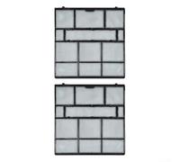 Lot de 2 filtres de climatisation en PVC conçus pour protéger la poussière sur les grilles et les aérations d'unité intérieure (29,2 x 29,2 cm)