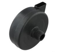 Lot de 2 filtres de compresseur d'air et silencieux pour compresseurs à piston, cartouche de silencieux en plastique efficace qui piège la poussière et les impuretés, filtre d'admission noir pour