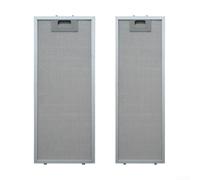 Lot de 2 filtres de hotte de cuisine 500 x 192 mm 500 x 138 mm de rechange pour système de ventilation en maille métallique anti-graisse Teka TL2000 TL1-62