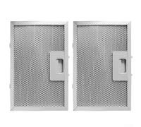 Lot de 2 filtres de hotte en aluminium de 50 x 30 cm pour hotte de cuisinière sans conduit, filtres et rafraîchit l'air du four de cuisine