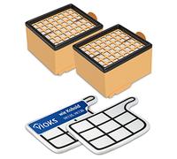 Lot de 2 filtres de protection du moteur + 2 micro-filtres HEPA pour aspirateur Vorwerk Kobold VK 135/136 / VK135 / VK136