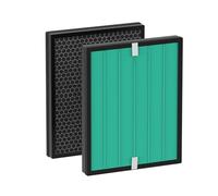 Lot de 2 filtres de rechange 150 pour purificateur d'air Coway Airmega 150 (AP-1019C) et Airmega 160, filtre HEPA vert et filtre à charbon actif haute efficacité Version améliorée # AP-1019C-FP