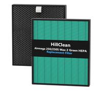 Lot de 2 filtres de rechange 250/250S compatibles avec purificateur d'air Coway Airmega 250/250S, filtre HEPA 2 en 1 de qualité H13 + filtre à charbon actif