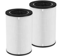 Lot de 2 filtres de rechange AP-T40 pour purificateur d'air HoMedics AP-T40, AP-T40WT, AP-T45-BK et AP-T45-WT, comparé à AP-T40FL, véritable filtre HEPA 3 en 1, lot de 2