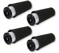 Lot de 2 filtres de rechange compatibles avec aspirateur vertical sans sac EUREKA UD20124, filtres de style HEPA pour poils d'animaux et poussière, facile à installer, noir et blanc