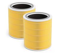 Lot de 2 filtres de rechange compatibles avec le purificateur d'air Levoit modèle Core 400S Core-400s Part # Core 400s-RF, jaune pour les allergies d'animaux domestiques