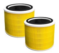Lot de 2 filtres de rechange Core 200S compatibles avec le purificateur d'air WiFi intelligent LEVOIT Core 200S, système de filtration en 3 étapes de pré-filtre en nylon, filtre à charbon actif et