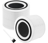 Lot De 2 Filtres De Rechange Core 300, Compatibles Avec Levoit, For Purificateur D'air Core 300S, Filtre De Rechange 3 En 1 H13 True HEPA