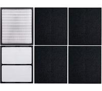Lot de 2 filtres de rechange - D pour Idylis - IAF-H-100D - Purificateur d'air AC-2118, AC-2123, IAP-10-280, 1AP10280, comprend 2 x Idylis Hepa et 4 x pré-filtres à charbon