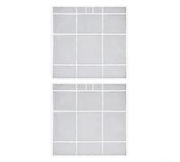 Lot de 2 filtres de rechange en maille pour climatiseur pour unité intérieure pour minimiser l'entrée de poussière et le flux d'air (32,2 x 31 cm)