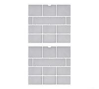Lot de 2 filtres de rechange en maille pour climatiseur pour unité intérieure pour minimiser l'entrée de poussière et le flux d'air (28,2 x 26,5 cm)