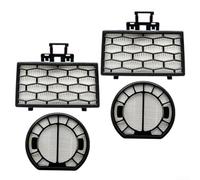 Lot de 2 filtres de rechange lavables pour Electrolux EC31-4BB EC41-2DB EC41-6CR EC31-2BB Kit de filtre durable anti-poussière Montage facile Idéal pour les maisons avec animaux domestiques et enfants