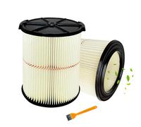 Lot de 2 filtres de rechange pour aspirateur Craftsman 9-38754 CMXZVBE38754 à usage général pour aspirateurs de magasin de 18,7 à 72,8 litres
