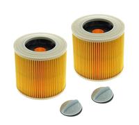 Lot de 2 filtres de rechange pour aspirateur Karcher WD Series WD2 WD3 WD3P A2004 MV2 MV3 pour aspirateurs Kärcher Wet & Dry 6.414-552.0/64145520