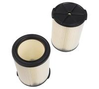 Lot de 2 filtres de rechange pour aspirateurs humides/secs, compatibles avec les modèles VF4000 et 15 à 78 gallons, filtration lavable en PU + PP + PET, 22 x 17 x 11 cm
