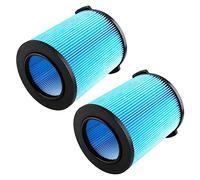 Lot de 2 filtres de rechange pour aspirateurs VF5000 - 5 à 77 litres - Papier plissé rigide