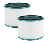 Lot de 2 filtres de rechange pour Dyson Pure Cool DP01 DP02 DP03 | Filtre à charbon actif HEPA en fibre de verre compatible avec purificateur d'air Dyson Hot Link HP00 HP01 HP02 HP03 | 967449-04