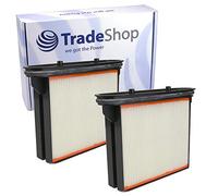 Lot de 2 filtres de rechange pour filtre à poussière fin - Pour aspirateurs à eau Bosch Gas 25, GAS 50 et GAS 50M