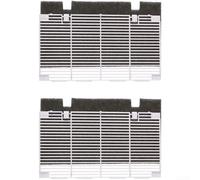 Lot de 2 filtres de rechange pour grille de sortie de climatiseur, compatible avec Dometic 3104928.019, couvercle d'aération avec design de protection et flux d'air optimisé