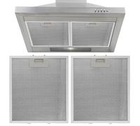 Lot de 2 filtres de rechange pour hotte aspirante 267 × 305 × 9 mm 5 couches en maille d'aluminium