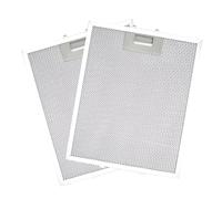 Lot de 2 filtres de rechange pour hotte aspirante 320 x 260 mm, filtres universels en alliage d'aluminium avec 5 couches d'aluminium, filtre à graisse en métal, filtres pour hotte de cuisine