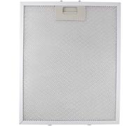Lot de 2 filtres de rechange pour hotte, filtre de hotte, filtre à graisse à 5 couches, métal, pour grille d'aération de cuisine, argenté, 340 x 280 x 9 mm