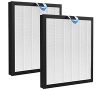 Lot de 2 filtres de rechange Vital 100S compatibles avec purificateur d'air HEPA haute efficacité LEVOIT Vital 100S, filtre HEPA H13 True et filtre à charbon actif pour numéro de modèle LAP-V102S-WEU