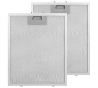 Lot de 2 filtres de ventilateur d'aspiration, filtre à graisse en métal universel à 5 couches, filtre de rechange pour hotte de cuisine (32 x 26 cm)