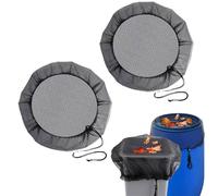 Lot de 2 filtres en maille pour eau de pluie, 150 cm, pour extérieur et jardin - Empêche les feuilles tombées et les débris d'entrer dans le seau