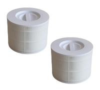 Lot de 2 filtres HEPA de rechange 3 en 1 compatibles avec le purificateur d'air 300 Core 300-RF, charbon actif haute efficacité, blanc