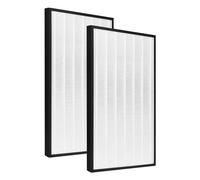 Lot de 2 filtres HEPA de rechange HE601 compatibles avec les modèles de purificateur d'air Shark HE600 HE601 HE602 à 6 ventilateurs, système de filtration en 3 étapes de pré-filtre, filtre à charbon