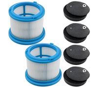 Lot de 2 filtres HEPA de rechange pour aspirateur sans fil autonome Bissell PowerClean FurGuard 280 W, FurFinder 200 W et PowerClean 200 W, 2 filtres HEPA et 4 tampons de préfiltration, n° 1646969 et