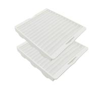 Lot de 2 filtres HEPA DJ63-00539A compatibles avec Samsung SC41E0 SC4170 SC4180 SC4190 SC5240 SC5250 SC5280 SC5630 SC5670 Blanc