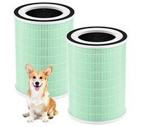 Lot de 2 filtres HEPA KILO pour animaux de compagnie, compatibles avec Afloia KILO, KILOPLUS, KILOPRO, MIRO, MIRO PRO et MORENTO MR-Kilo, Kalo Air Pur ifier, filtration à 360° en 4 étapes, vert