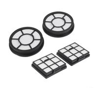 Lot de 2 filtres HEPA lavables compatibles avec les aspirateurs Basics sans sac 16H-71EU4 et VCM43B16H - Pièces de rechange réutilisables pour moteurs et conteneurs