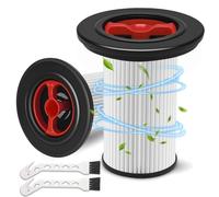 Lot de 2 filtres HEPA pour aspirateur Bosch Unlimited Gen2 Serie 8 avec 2 brosses de nettoyage, filtres de rechange compatibles avec Bosch 12036642, 12023349, 12023350, BBS et BCS Series