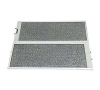 Lot de 2 filtres métal antigraisses pour Hotte BOSCH, CONSTRUCTA, NEFF