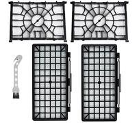 Lot de 2 filtres moteur + 2 filtres HEPA compatibles avec Siemens Q5.0, VSQ5X1230, filtre de rechange pour aspirateur Siemens VZ154HFB / VZ02MSF / VSQ5X12M1