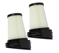 Lot de 2 filtres plats plissés pour aspirateur Grundig pour Domo 21,6 V modèles cycloniques Gmn9080 Gmn9081 - Construction en papier-plastique de 6,9 cm de diamètre - Réduction des performances