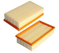 Lot de 2 filtres plissés plats pour aspirateur Bosch GAS 35 L AFC, GAS 35 L SFC+, GAS 35 M AFC, GAS 55 M AFC, aspirateur professionnel, pièces de rechange