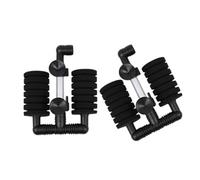 Lot de 2 filtres pour aquarium, étang, crevettes, fonction de nettoyage, éponge silencieuse, filtre à eau pour grands aquariums