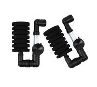 Lot de 2 filtres pour aquarium, étang, crevettes, fonction de nettoyage, éponge silencieuse, filtre à eau pour grands aquariums